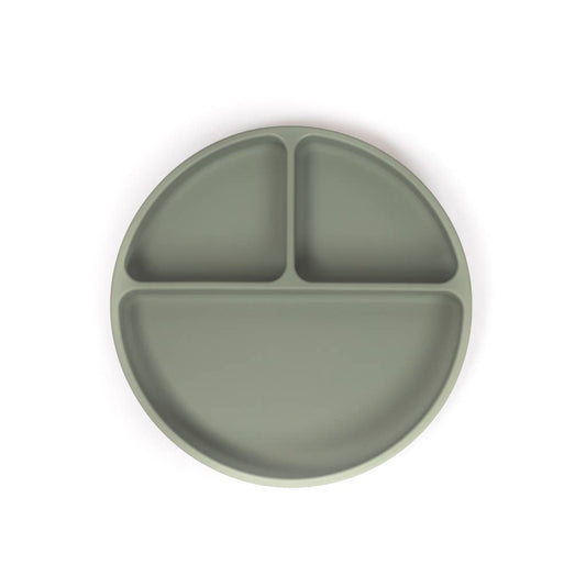 Lil North Co - Sage Green Suction Divider Plate