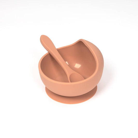 Lil North Co - Terracotta Silicone Suction Bowl and Spoon Set